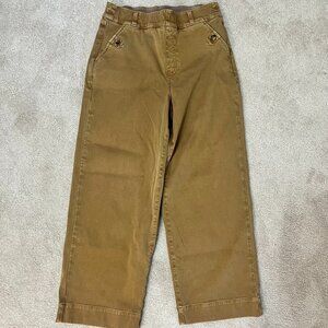 Spanx Twill Cropped Wide Leg size medium, lightly used - color Acorn